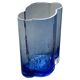 Mid century Murano Vase, Blue shaped Glass, 1960's