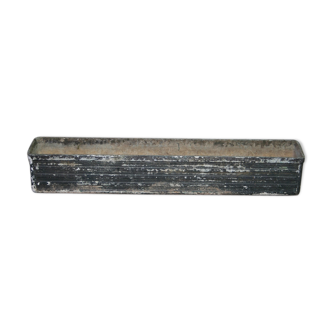 Jardinière 120cm noir béton fibro ciment 1950