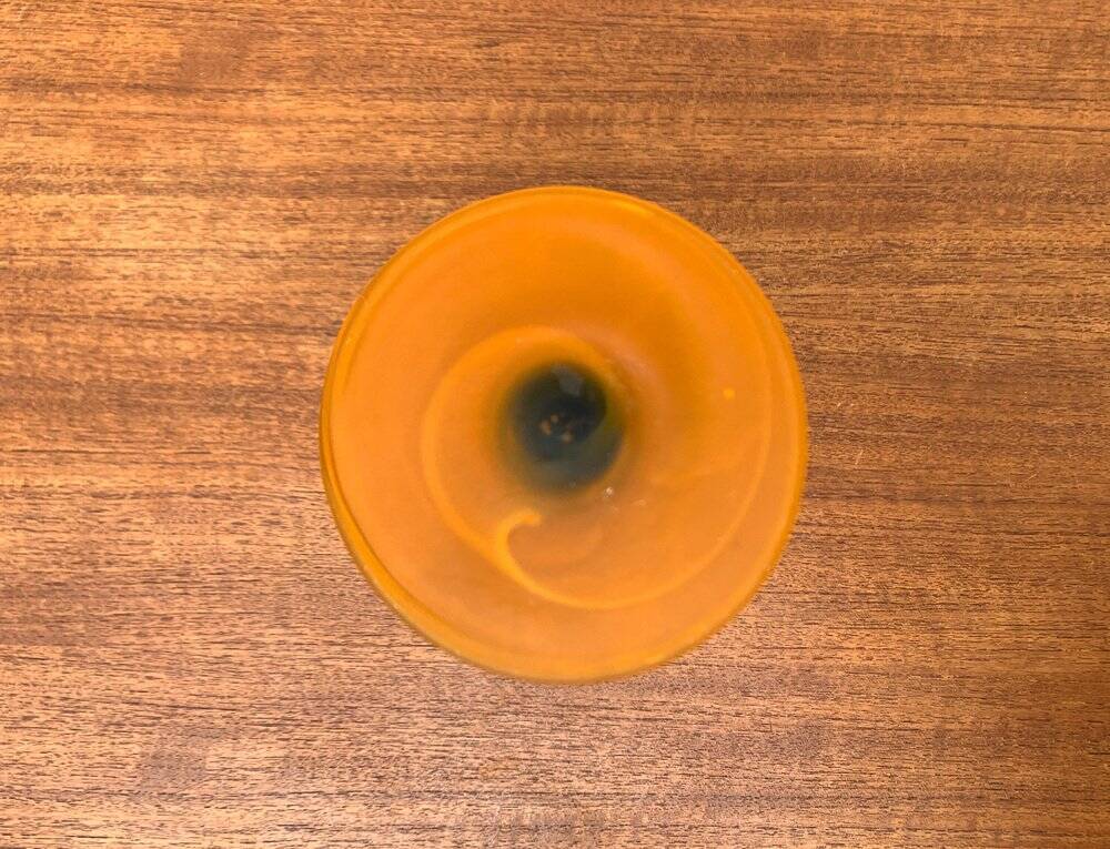 Glass vase from the Italian Satinato series attributed to Carlo Moretti, 1970s.