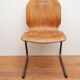 Chair, wood, handle and smoked metal