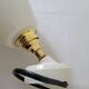 Porcelain and glass wall lamp
