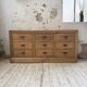 Pine craft cabinet with drawers