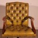 Office Chair Known as Swivel Executive Chair in Mahogany and Leather