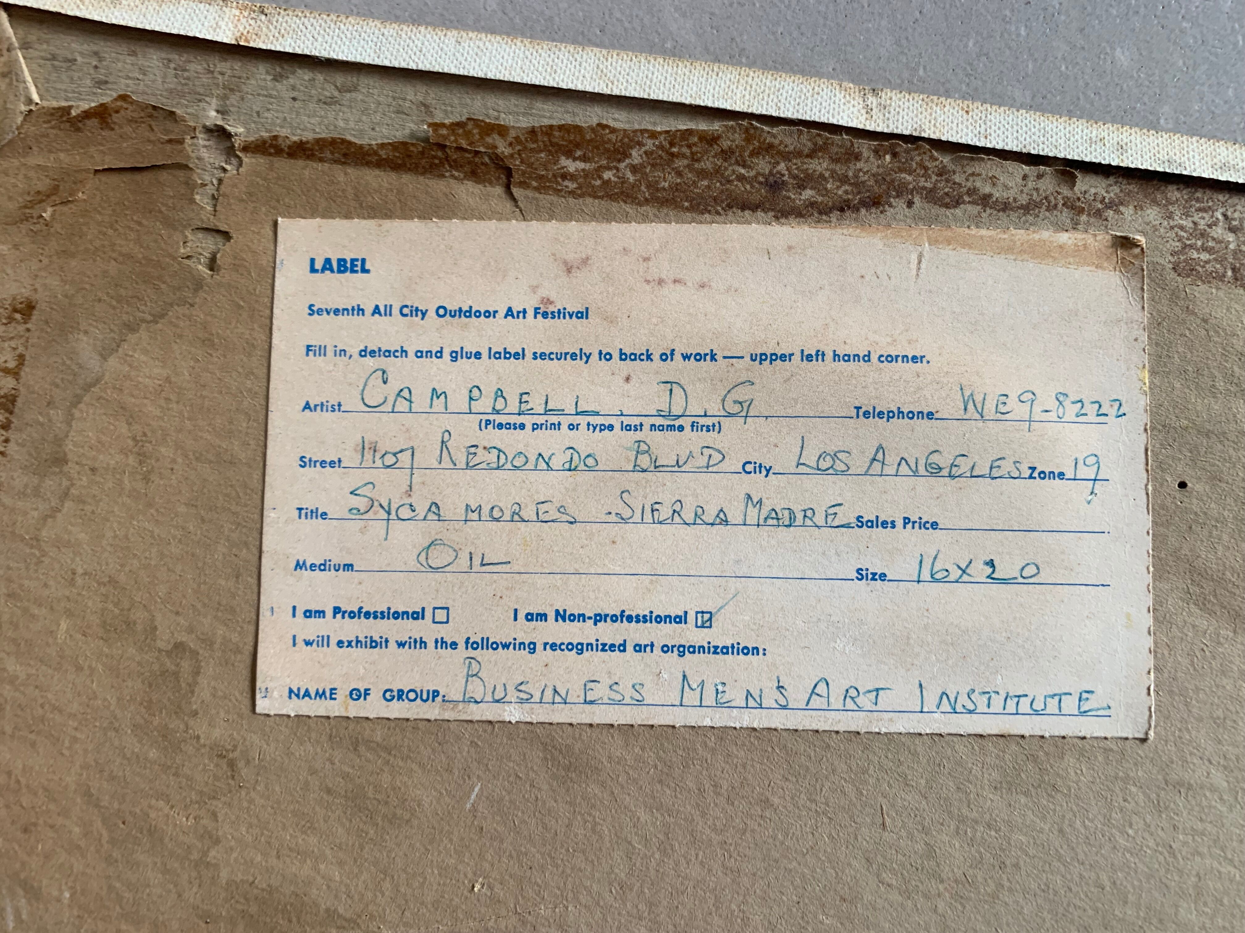 Old painting D.G. Campbell