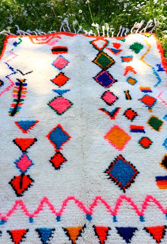 Berber wool rug – Handmade – 1.06 x 1.54