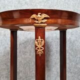 Pedestal table in Athenian Empire period in mahogany around 1810