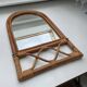 Miroir vintage en bambou