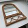 Miroir vintage en bambou