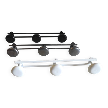 Metal coat racks with 3 hooks - mid 20th century
