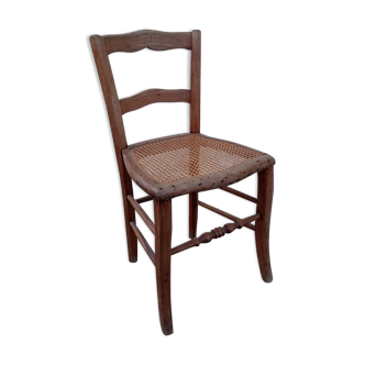 Old cane bistro chair
