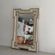 Art Nouveau wall mirror with a coloured gold frame by Meissen, 1930s, Germany.