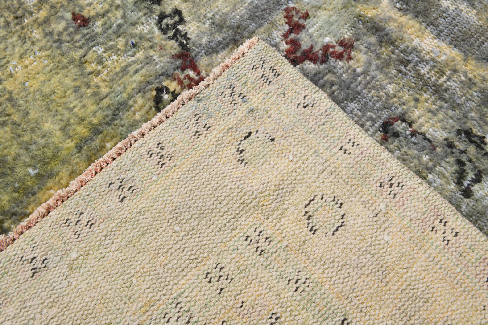 6x10 Faded Green Turkish Vintage Rug, 190x296Cm