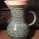 Ceramic pitcher Accolay cracked green