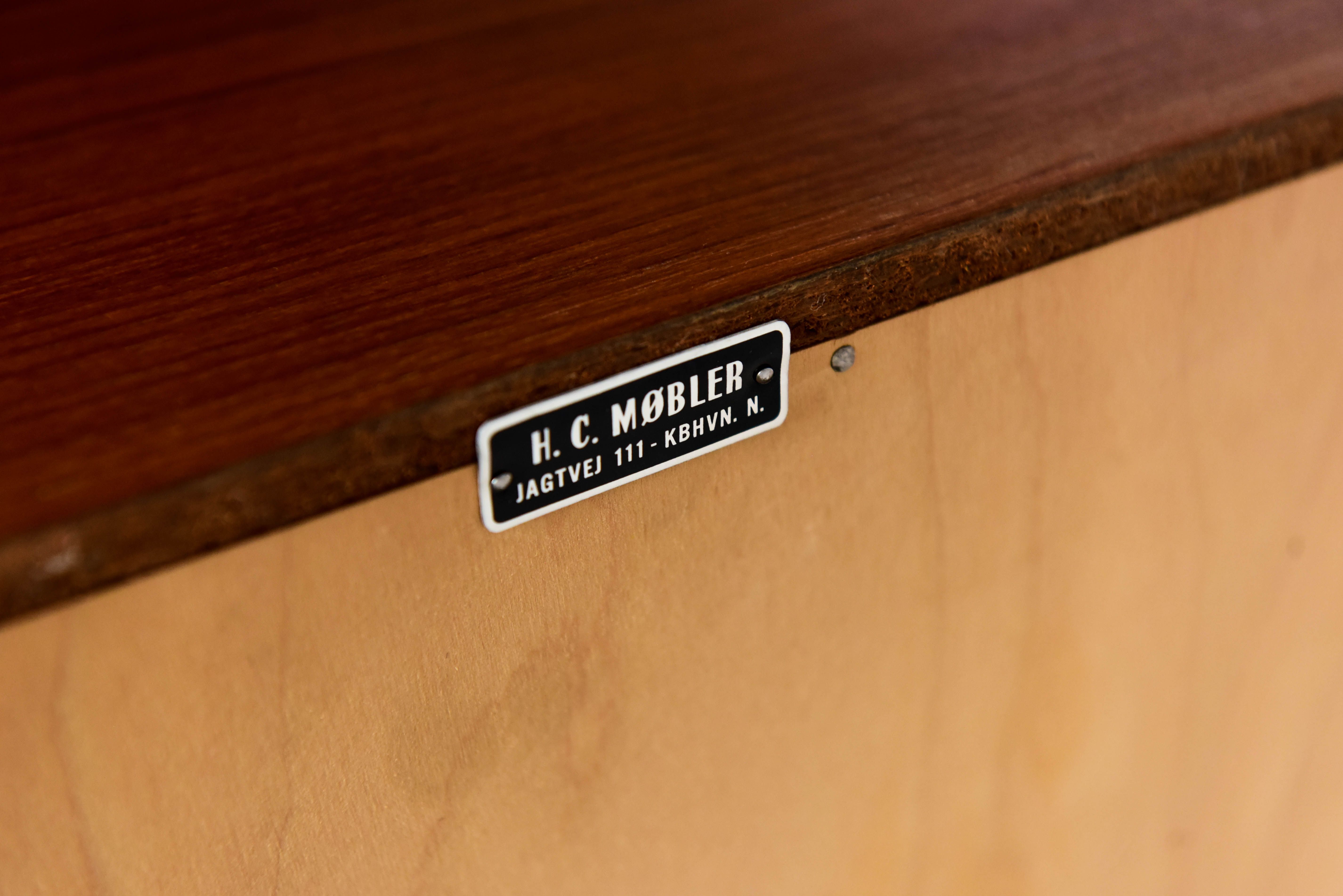 Scandinavian chest of drawers in teak wood from H.C. Mobler KBHVN