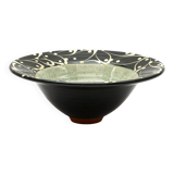 Hand-painted glazed earthenware cup