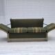 1970s, Danish 2-seater drop arm "Spanish" sofa, furniture wool.