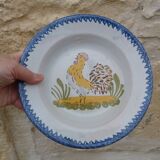 Old ceramic soup plate Charolles Auvergne