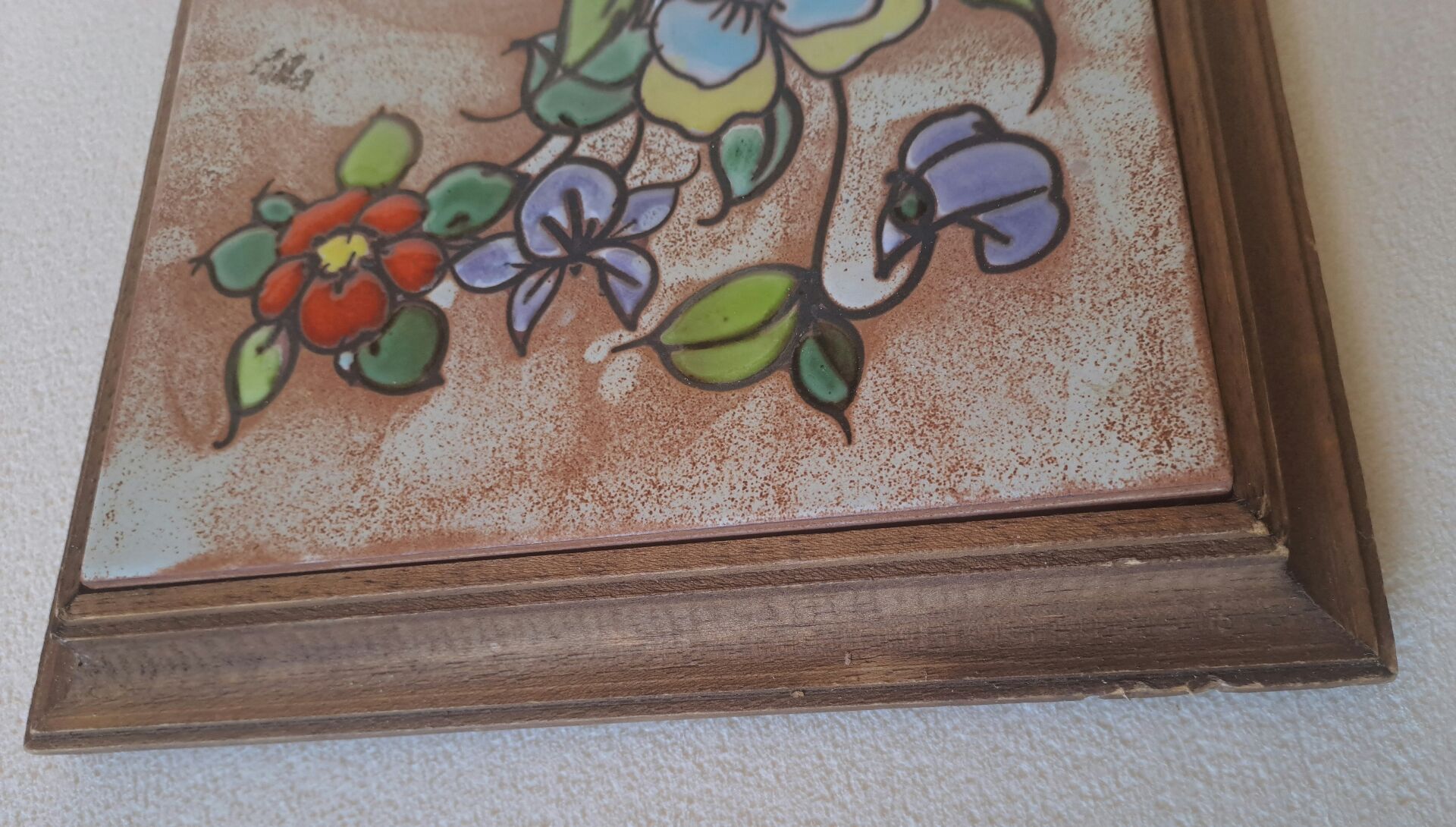 Ceramic tile trivet Vallauris