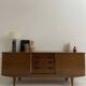 Vintage teak sideboard in Scandinavian style