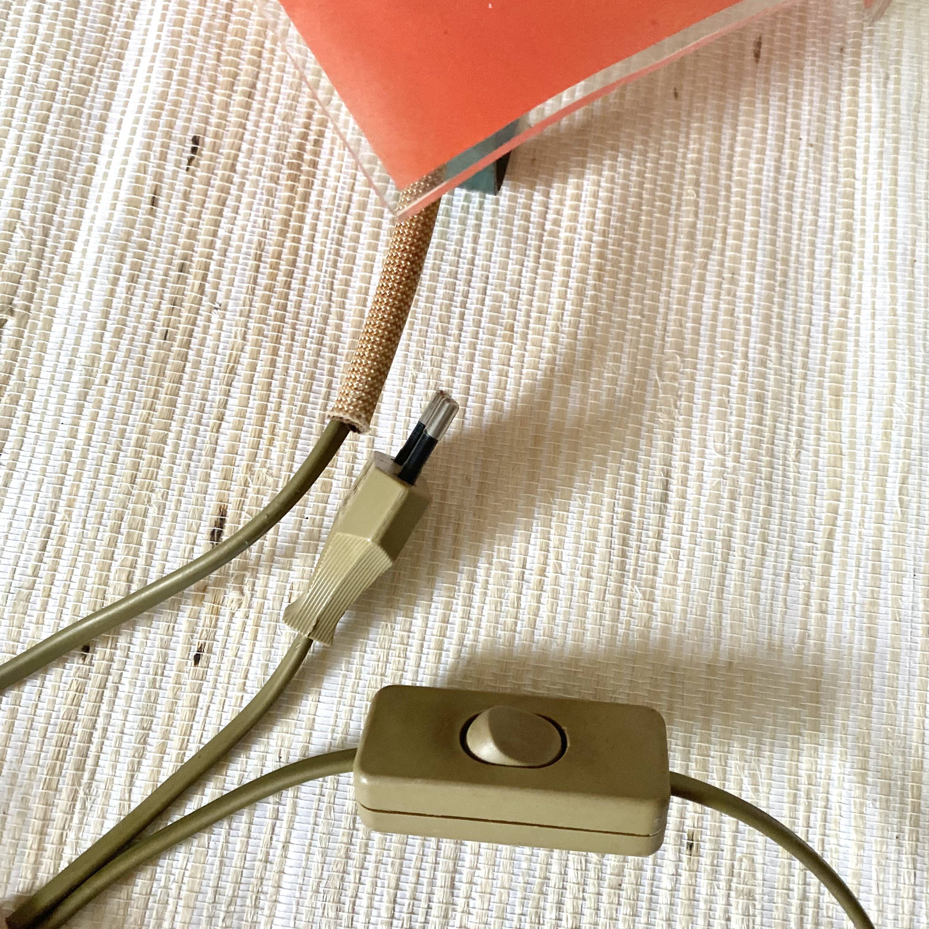 Vintage opaline balladeuse wall light