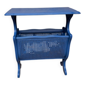 Table d'appoint, porte-revue bleu