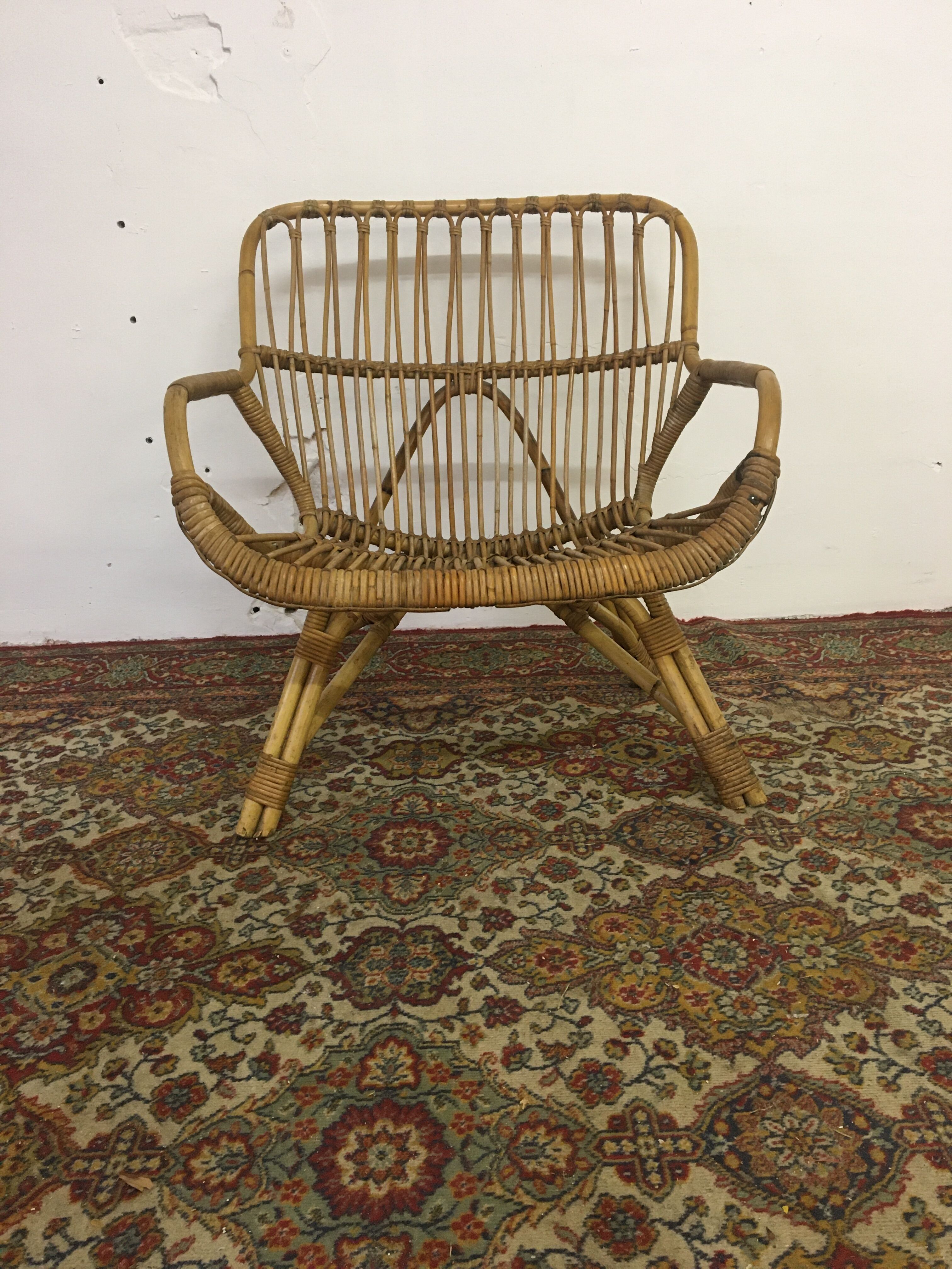 Italy rattan chair circa 1960