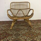 Italy rattan chair circa 1960