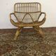 Fauteuil en rotin Italie vers 1960