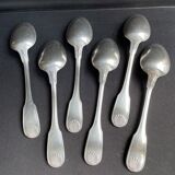 6 tablespoons in silver metal christofle model vendôme/arcantia before 1983