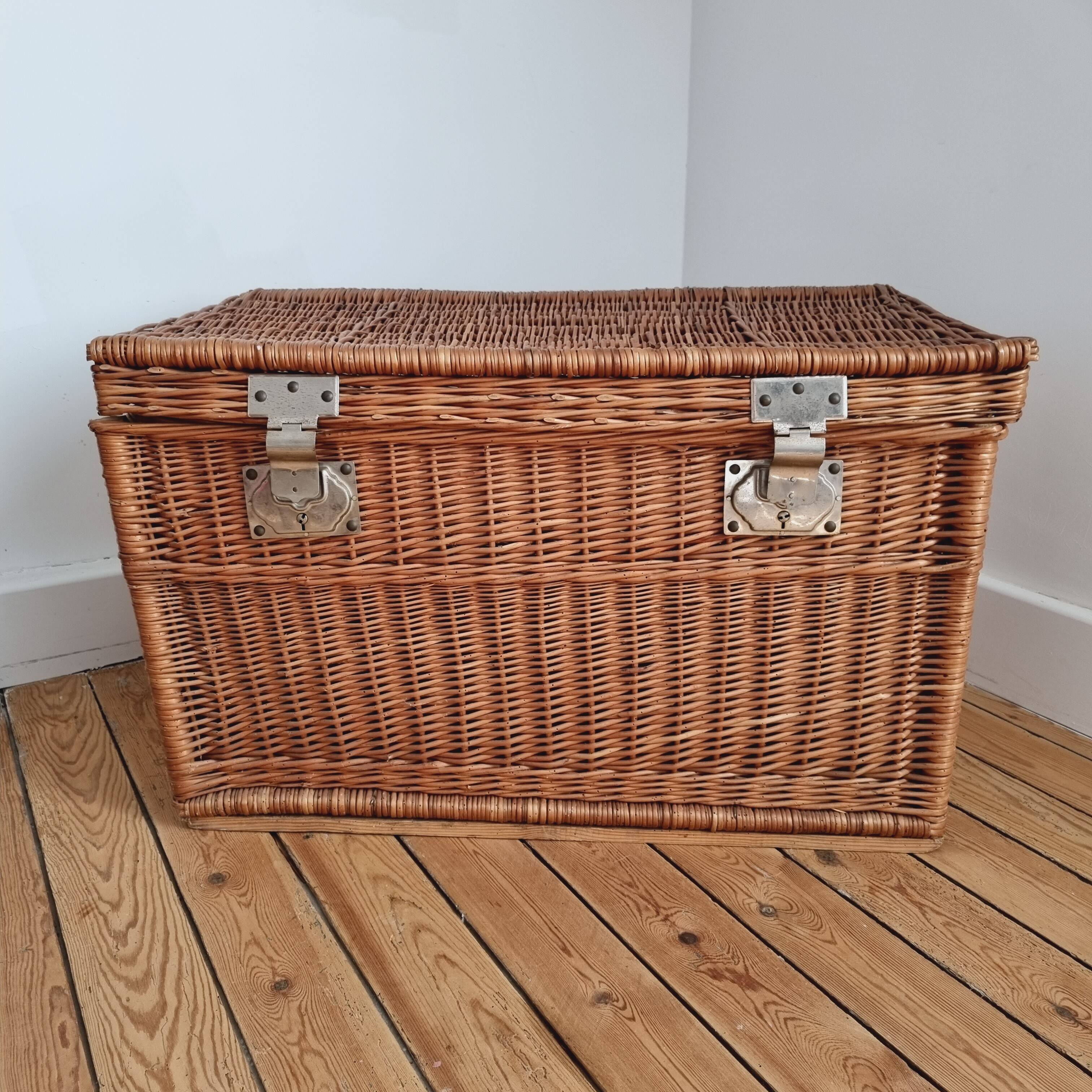 Large wicker trunk