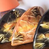 3 wall lights signed Grech