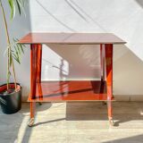 Vintage Formica trolley on wheels from the 1960s