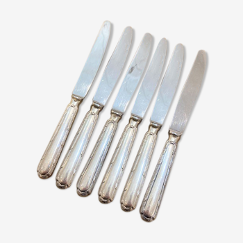 Series of 6 Ercuis dessert knives