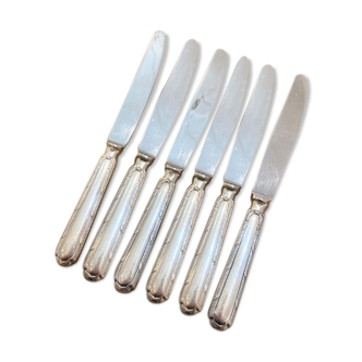 Series of 6 Ercuis dessert knives