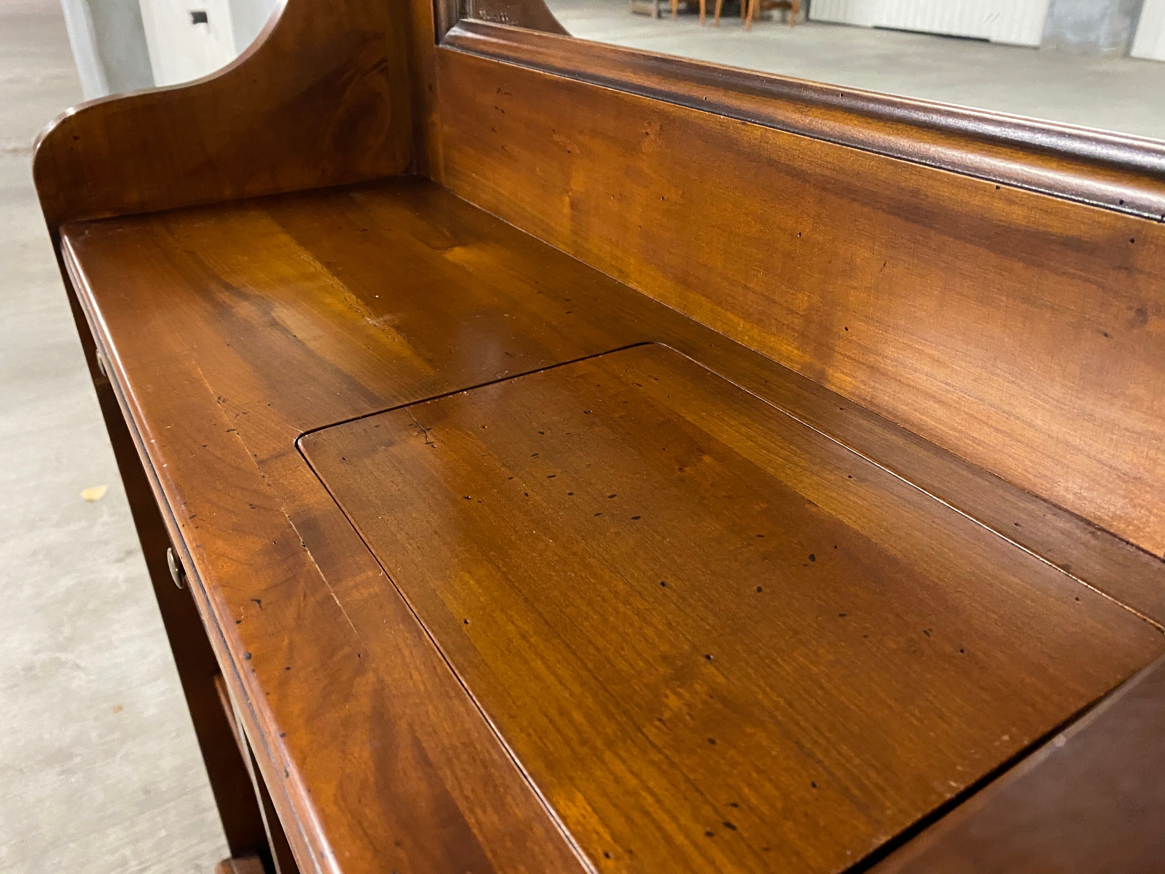 vintage 1970s walnut entrance locker room