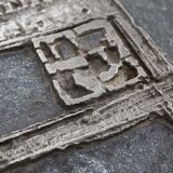 Table basse brutaliste signée à la main par Pia Manu, années 1960