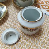 Cups and sugar bowl porcelain Limoges