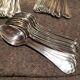98-piece silver metal cutlery set