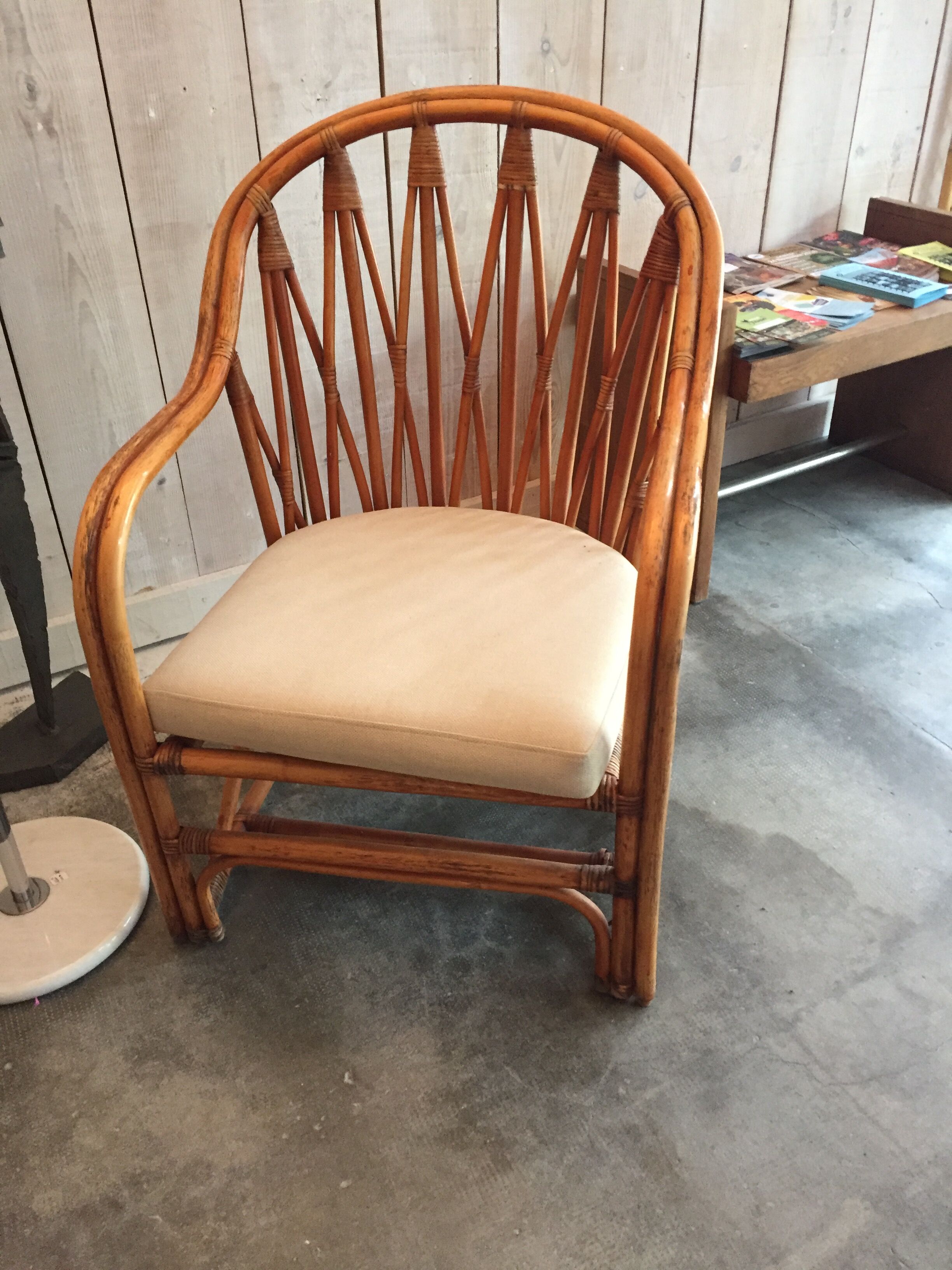 Paire de Fauteuil en rotin circaa 1960