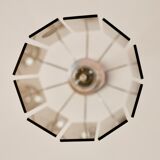 Lustre Gino Vistosi, verre et acier, Italy, circa 1970