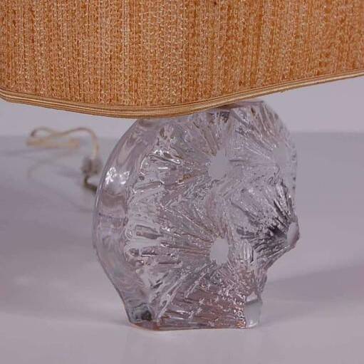 1970s Glass table lamp by Daum, France