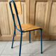 Chaise d'école vintage rénovée