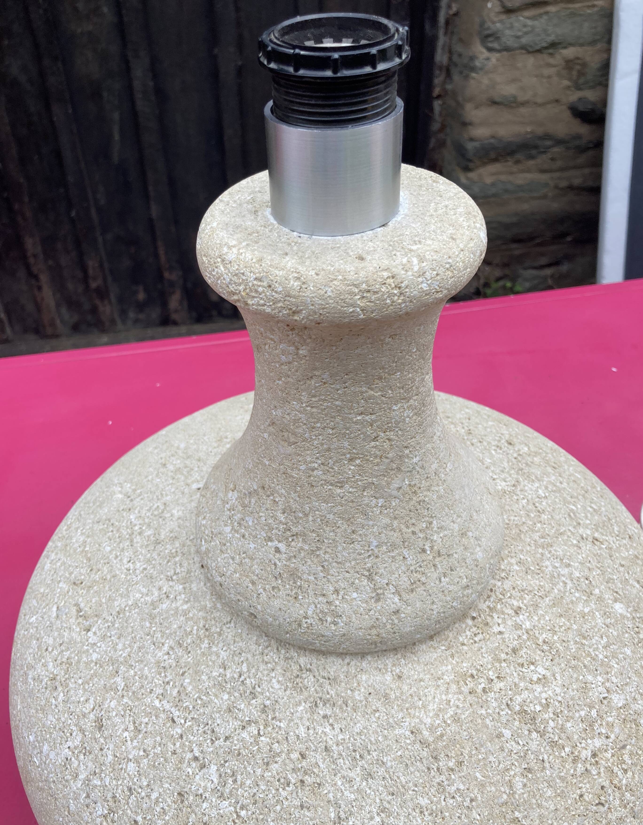 Stone lamp, dlg by albert tormos, arsène galisson, size xxl, approximately 20 kg