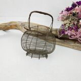 Wire salad spinner basket