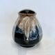 Pichet alpho en grès flammé noir et beige vintage 1930 1940 cruche à eau