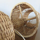 Scandinavian 70s rattan lamp