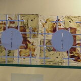 Appliques Venini patchwork années '70 verre