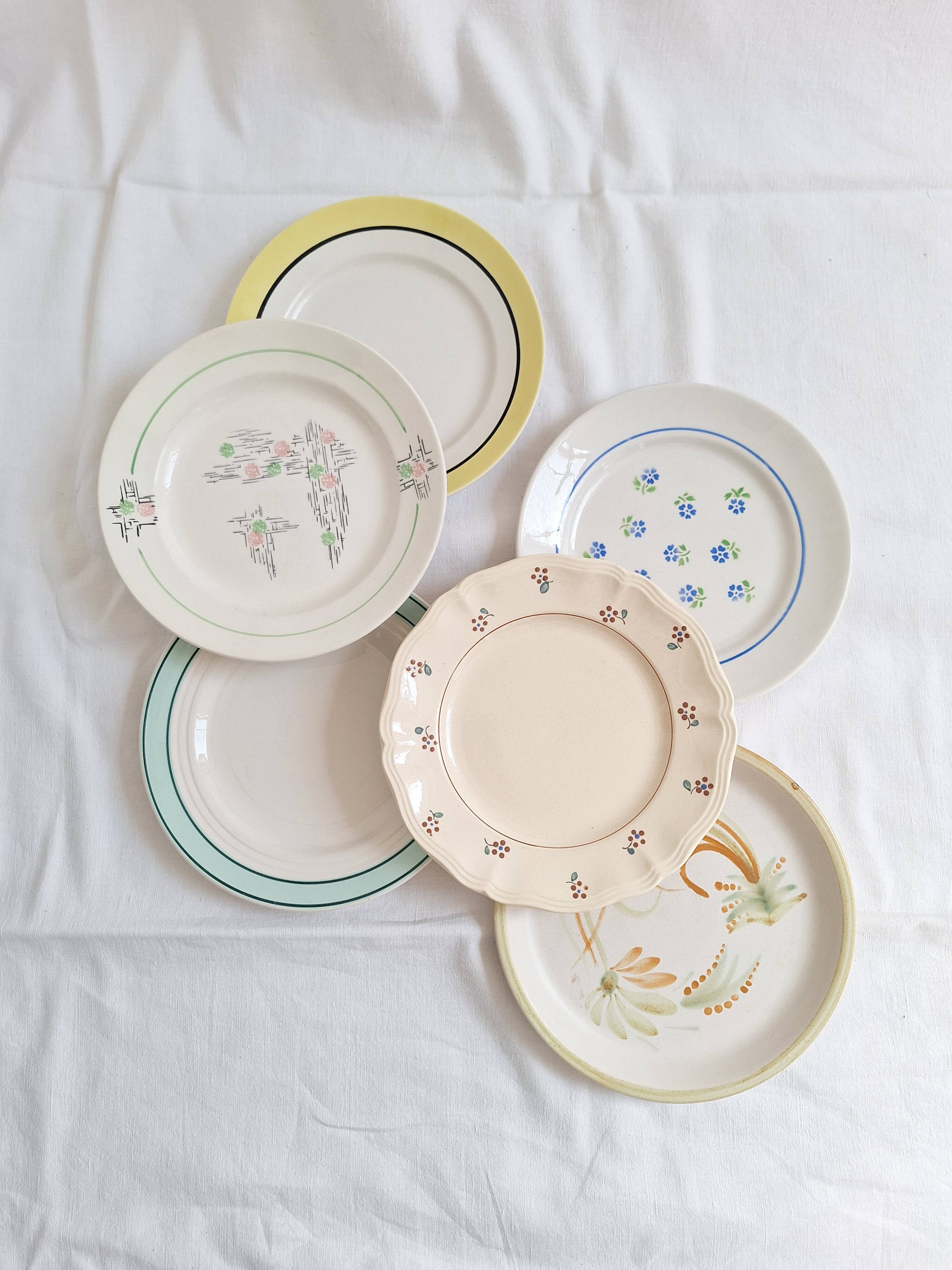 Flat plates Henriot, Céranord, Sarreguemines Digoin