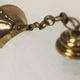 Lustre Italy 1960 striped glass and mid-century brass 1950