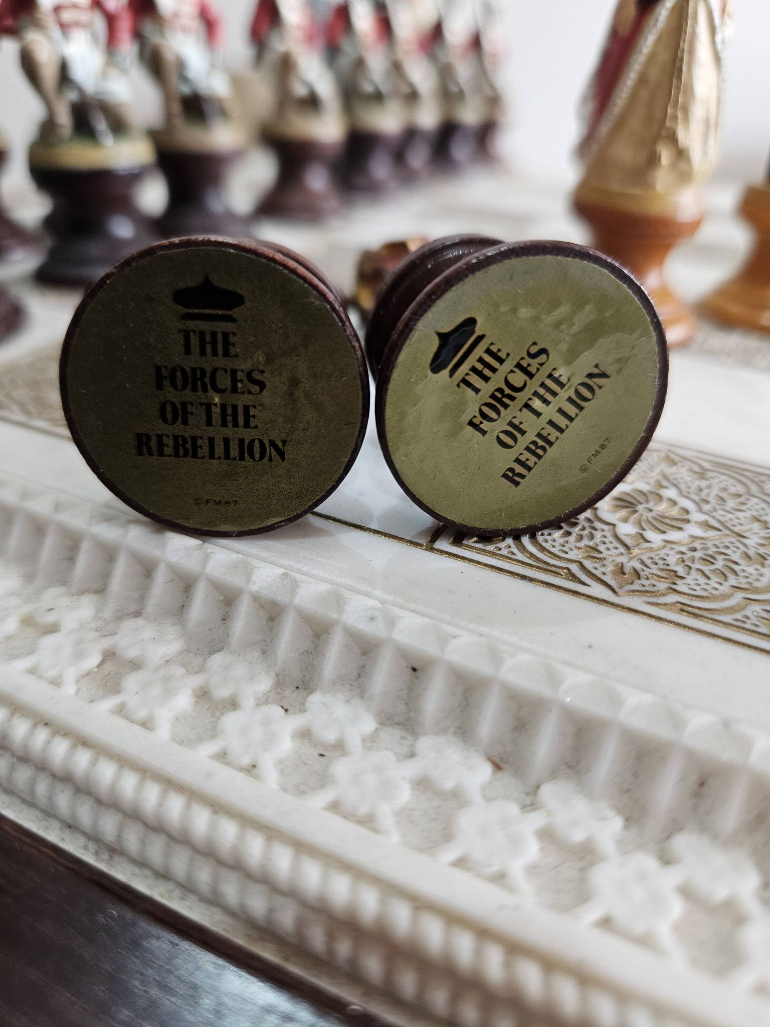 Franklin Mint Raj Collectible Chess Sets, 1970s.